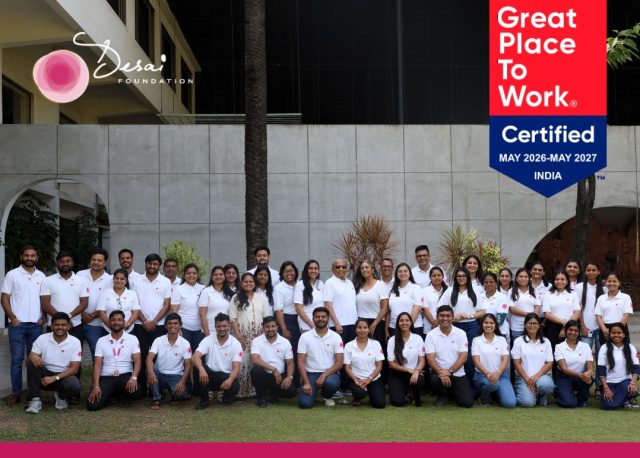 Proud to share that The Desai Foundation Trust has once again been recognized as a Great Place To Work Certified organization for 2026–27, making this our third consecutive certification and a true hat-trick moment for our team! 

This recognition is especially meaningful because it is built on the experiences and feedback of our team, reflecting a culture rooted in trust, collaboration, respect, and purpose.

At The Desai Foundation Trust, we believe that meaningful impact begins with people. From supporting communities across India to building a workplace where individuals feel valued and empowered, this achievement belongs to every team member who contributes with passion and purpose every day.

#GreatPlaceToWork #GPTWCertified #DesaiFoundation #WorkplaceCulture #EmployeeExperience #NonprofitLeadership #TeamCulture