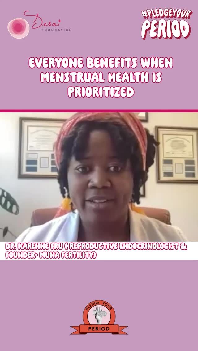 “Stop all menstruation in the world and we cease to exist.”

In this powerful moment from the #PledgeYourPeriod panel, Dr. Karenne Fru reminds us that menstrual health is not just a “women’s issue”, it is a human issue.
Reproductive health impacts everyone, yet conversations around periods continue to be stigmatized, politicized, and dismissed. Through open dialogue, education, and collective advocacy, we can create a world where menstrual health is treated with the dignity, care, and urgency it deserves.

Because menstrual health is human health.

Take a pledge and break the stigma of menstruation today. Use #Pledgeyourperiod and tag us. 

@munafertility 

#MenstrualHealth #MenstrualEquity #periodpositivity