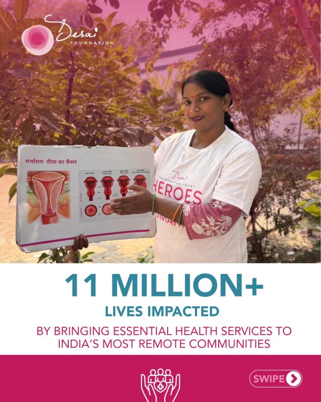 Over the past year, our health and preventive care programs reached communities across 8 states in rural India, bringing essential healthcare services closer to those who need them most.
From menstrual health and hygiene awareness to anemia screenings, vision camp, and general health camps, these interventions addressed critical gaps in access, awareness, and early diagnosis.
Hundreds of thousands of women and children received care, knowledge, and support, helping them live healthier lives with dignity and confidence.
Each camp, each screening contributed to something bigger.
Together, these efforts are part of how we reached a powerful milestone: 11 million lives impacted.
This is just one chapter of the story. More to come as we count down to 11 million.

#HealthForAll #PreventiveCare #RuralHealthcare #WomenAndChildren #MenstrualHealth #AnemiaAwareness #VisionCare #CommunityHealth #HealthcareAccess #EarlyDiagnosis #EmpowerCommunities #11MillionLives #SocialImpact #HealthyLiving #DignityAndCare