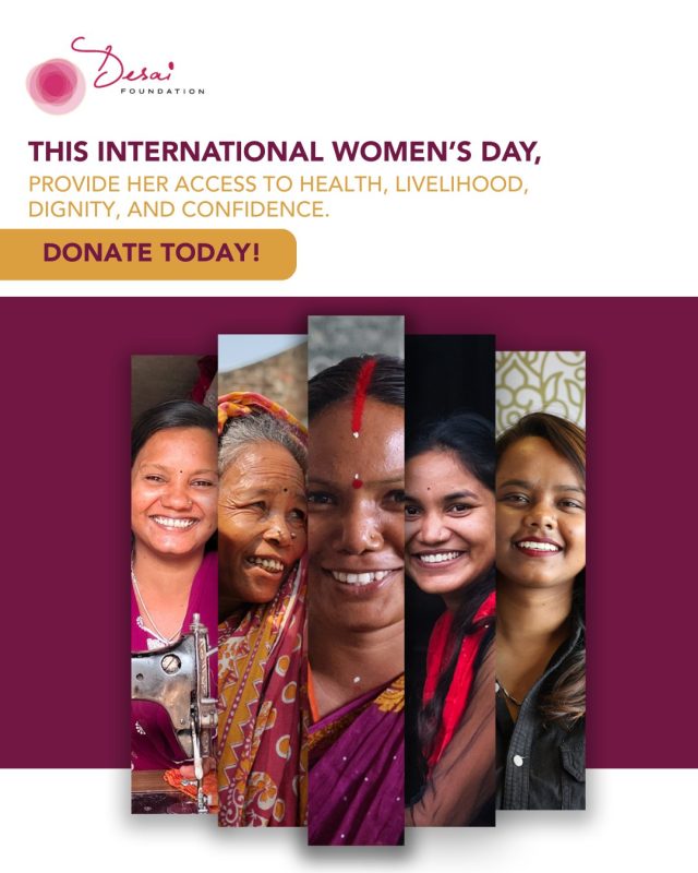 This International Women’s Day, give her more than a celebration.
Give her access.

Access to healthcare, livelihoods, menstrual dignity, and confidence, the foundations every woman deserves to live with strength and choice.

Your support can help women across rural India rebuild dignity, regain confidence, and create sustainable futures for themselves and their families.

Donate today. Empower her to sustain her life and lead change.

🔗 Donate link is in the bio. 

#InternationalWomensDay2026 #GiveToGain #FromOpportunityToOwnership #WomenLeadingChange #DesaiFoundation #IWDIndia #DreamBeyond