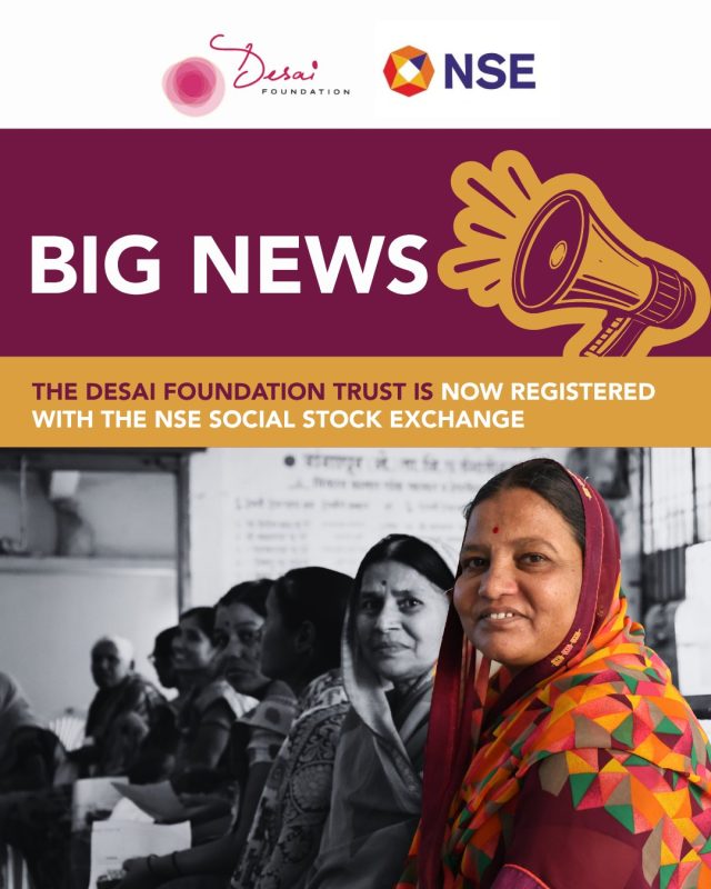We're proud to share big news from our India team!

The Desai Foundation Trust (DFT), is now registered on the NSE Social Stock Exchange (SSE). The SSE is a SEBI regulated platform that connects social impact organisations with CSR partners, foundations, philanthropists, and social investors.

This is an important milestone for DFT and further strengthens our credibility, transparency, and positioning within the social investment and philanthropy ecosystem.

Congratulations to the DFT team, and thank you to every supporter who helped build this foundation of trust. 

We can't wait to celebrate with you at Lotus Festival and Diwali on the Hudson!

@desaifoundationtrust 
#DreamBeyond #SocialStockExchange #MenstrualEquity #WomensHealth #India