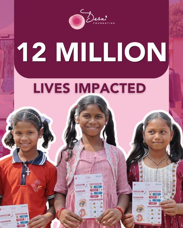 12 million lives impacted.

Together, we've expanded access to healthcare, created pathways to sustainable livelihoods, and advanced menstrual equity for women and girls across rural India. From health screenings and awareness programs, to entrepreneurship and income-generation opportunities, to ensuring girls have the knowledge and products they need to manage their periods with dignity, every program is rooted in creating opportunity.

We're also encouraged by the growing momentum for this work across India. Earlier this year, the Supreme Court of India recognized menstrual health as part of the fundamental Right to Life and Dignity under Article 21 and directed schools to provide free sanitary napkins and strengthen menstrual hygiene support for students. It is a powerful step forward and reinforces the importance of ensuring every girl has access to the resources she needs to thrive.

As implementation of these new requirements begins, our Asani Sanitary Napkin Program is helping expand access to menstrual health education and affordable sanitary products in communities that need them most.

Behind every one of those 12 million lives is a story of possibility: a child with access to healthcare, a woman building financial independence, a girl staying in school, and a family with greater opportunity for the future.

Thank you for making this impact possible. We're excited for what comes next!

#12MillionLivesImpacted #DesaiFoundation #MenstrualEquity #EndPeriodStigma #SupremeCourtIndia #MenstrualHygieneRights #RuralIndia